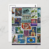 Briefkaart met poststempel (Voorkant / Achterkant)