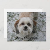  Briefkaart met prettige kerst (Voorkant / Achterkant)