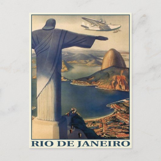 Briefkaart met Rio de Janeiro-afdruk (Voorkant)