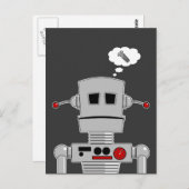 Briefkaart met robotschroefschroef (Voorkant / Achterkant)