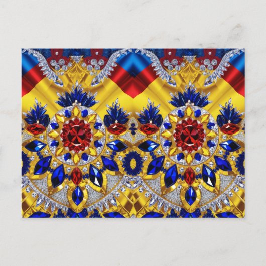 Briefkaart met Roemeense kleuren Design (Voorkant)