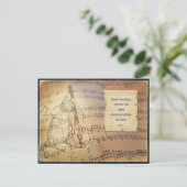 Briefkaart met Rumi - Alles is muziek (Staand voorkant)