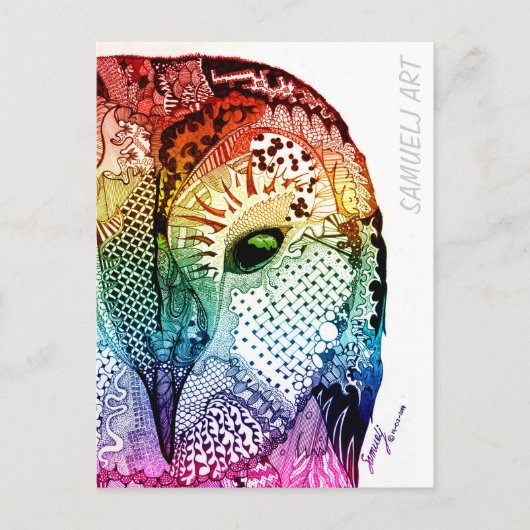 Briefkaart met Samuelj-ontwerp (Voorkant)