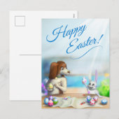 Briefkaart met schattige beesten (Voorkant / Achterkant)