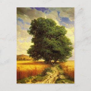 Briefkaart met schilderen van Alexandre Calame