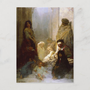 Briefkaart met schilderij van Gustave Dore