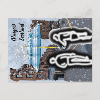 Briefkaart met schottende schottong