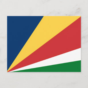 Briefkaart met Seychellen Kleuren Design