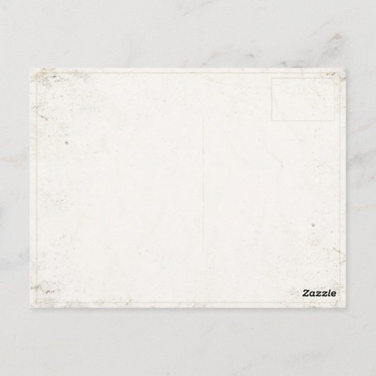 Briefkaart met Skiing Print (Achterkant)