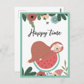 Briefkaart met sleuf (Voorkant / Achterkant)