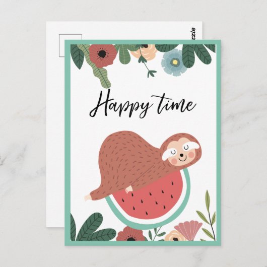 Briefkaart met sleuf (Voorkant / Achterkant)