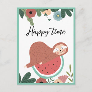 Briefkaart met sleuf