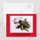 Briefkaart met sneeuw bedekt door Holly (Voorkant / Achterkant)