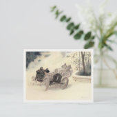 Briefkaart met sportauto's (Staand voorkant)