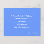 Briefkaart met Steven Wright (Voorkant)