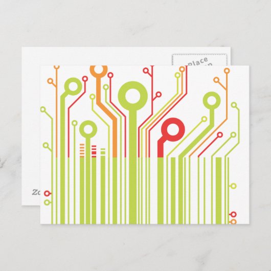 Briefkaart met streepjescode (Voorkant / Achterkant)