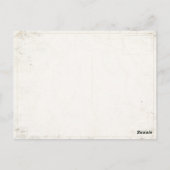 Briefkaart met  Tasmaanse kaartafdruk (Achterkant)