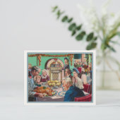 Briefkaart met  Thanksgiving (Staand voorkant)