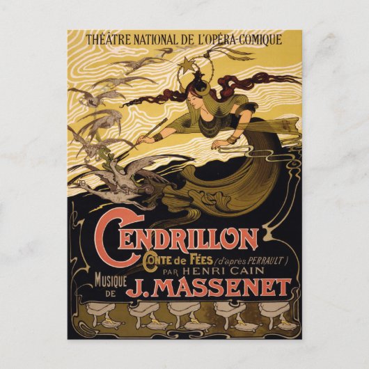 Briefkaart met  theaterPoster (Voorkant)