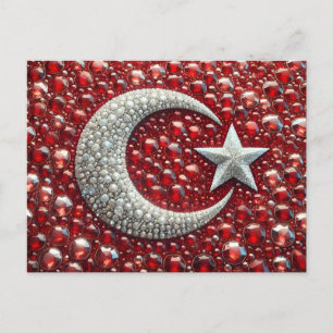 Briefkaart met Turks Kleuren Design