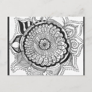 Briefkaart met variabele mandala