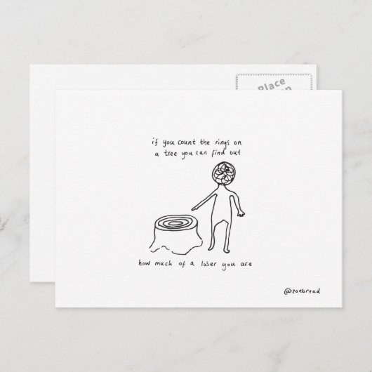 briefkaart met verliezer (Voorkant / Achterkant)