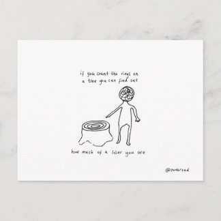 briefkaart met verliezer