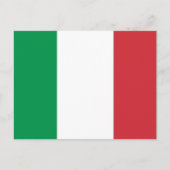 Briefkaart met vlag van Italië (Voorkant)