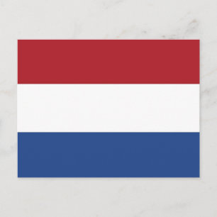 Briefkaart met vlag van Nederland
