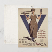 Briefkaart met WWII Propaganda Poster Print (Voorkant / Achterkant)