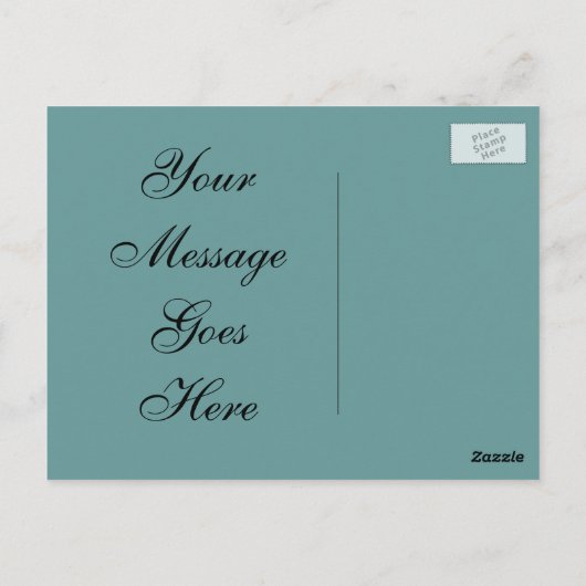 Briefkaart met zeilboot (Achterkant)