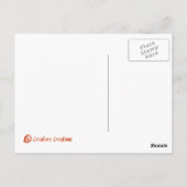 Briefkaart met zwarte spin (Achterkant)