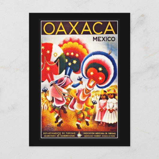 Briefkaart Mexico Groeten Vintage (Voorkant)