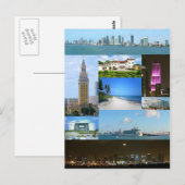 Briefkaart Miami Monuments, Florida, VS (Voorkant / Achterkant)