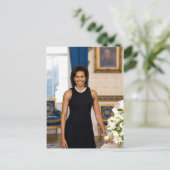 Briefkaart Michelle Obama (Staand voorkant)