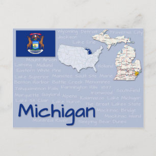 Briefkaart "Michigan"