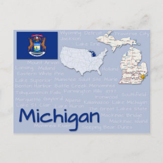 Briefkaart "Michigan"