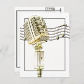  Briefkaart microfoon (Voorkant / Achterkant)