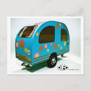 Briefkaart Mini Bike Camper