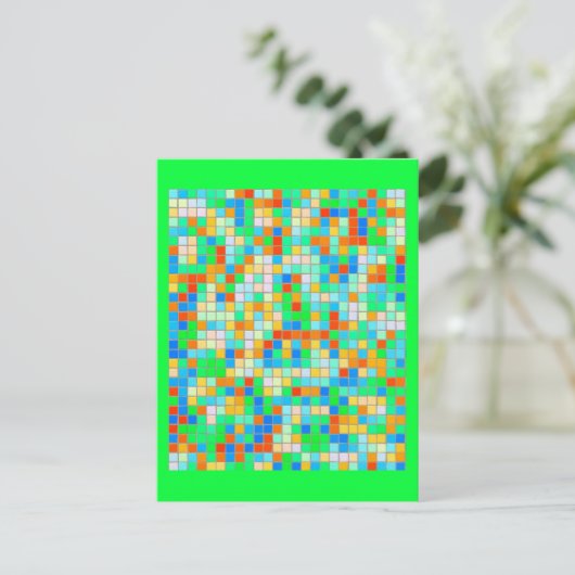 Briefkaart-Misc/Abstract-Mozaïeken 11 Briefkaart (Staand voorkant)