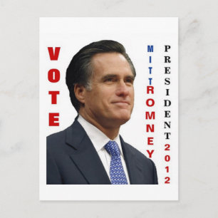 Briefkaart Mitt Romney 2012