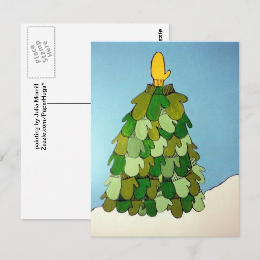 Briefkaart Mitten-structuur (Voorkant / Achterkant)