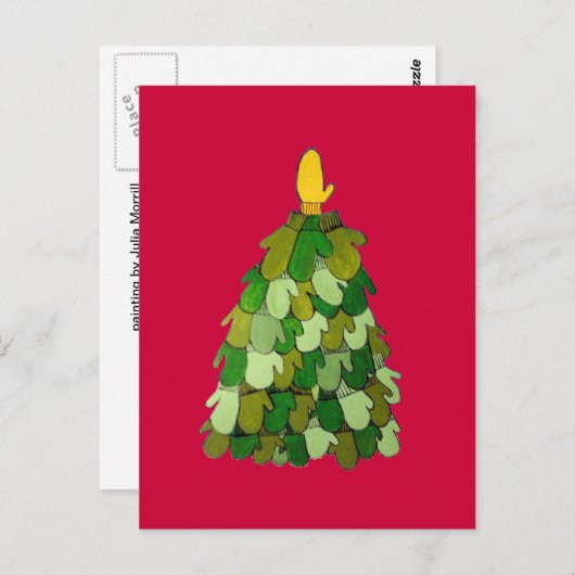 Briefkaart Mitten Tree (Voorkant / Achterkant)