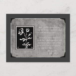 Briefkaart moeder-dochter