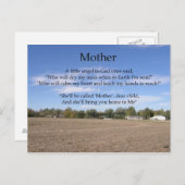 Briefkaart Moeder Poem (Voorkant / Achterkant)