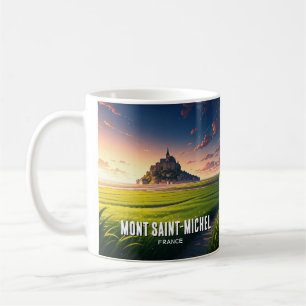 Briefkaart Mont Saint-Michel Sunset Koffiemok