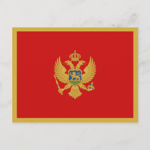 Briefkaart Montenegro-vlag