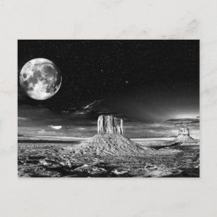 Briefkaart Monument Valley Moonlight, Utah Verenig