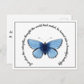 Briefkaart - Mooie vlinder (Voorkant / Achterkant)