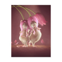 Briefkaart: "Mooie wensen"